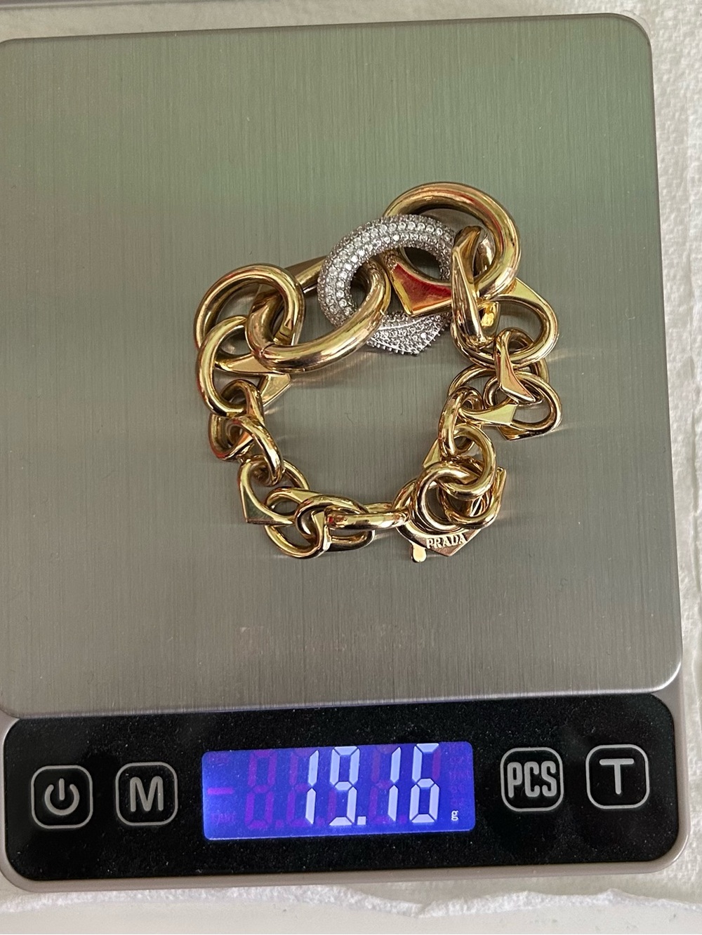 18k Gold Chunky Bracelet